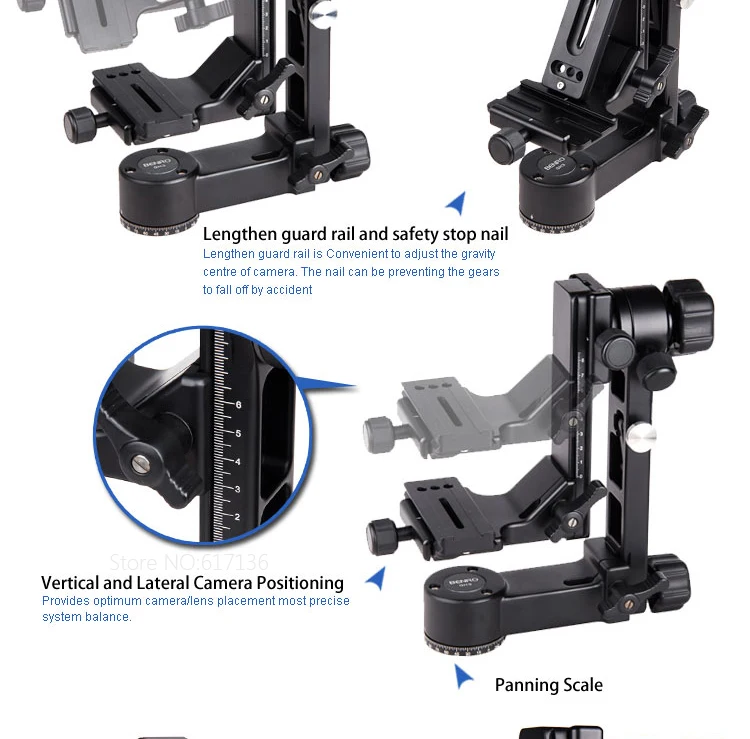 Benro GH2C GH3 GH5C Gimbal Head профессиональные карданные головки для SLR камеры длиннофокусный объектив DHL