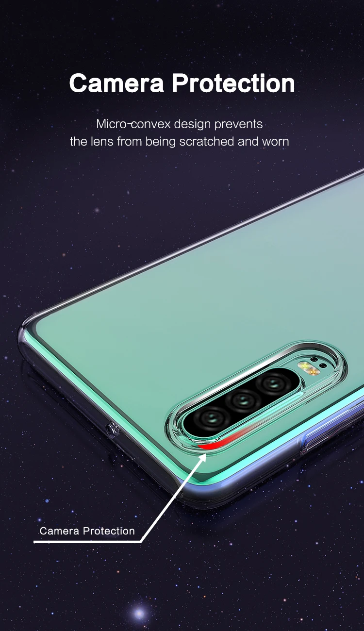 Прозрачный чехол из ТПУ для huawei P30/P30 Pro/P30 Lite Мягкий силиконовый чехол тонкий прозрачный чехол для телефона P30Pro P30Lite huawei P30 Gel