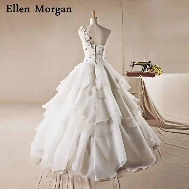 Long Sleeves Ball Gowns Wedding Dresses 2019 Indian Real Photos