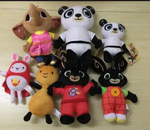 

Genuine Bing Bunny Plush toy sula flop Hoppity Voosh pando bing coco plush doll peluche toys children birthday Christmas gifts