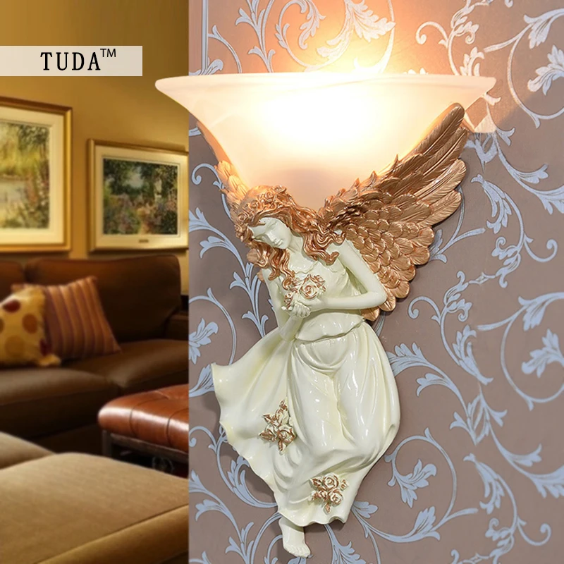 TUDA European Wall Lamps Living Room Bedroom Wall Lamp Creative