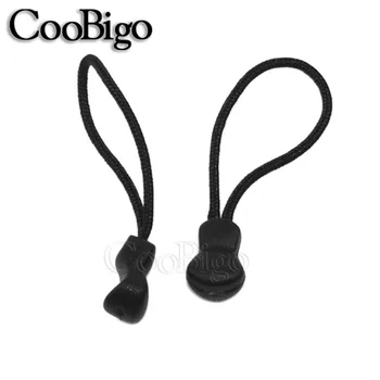 

2000pcs Pack Black Cord Zipper Pull Strap Lariat Canvas Bags Molle Tactical Backpack Apparel Camping Sewing Accessories