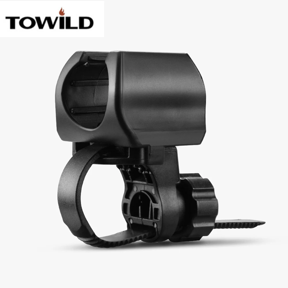 TOWILD 1 pc Universal Bicycle Clip LED Torch Lamp Flashlight Mount Bracket Holder for 90 Degrees