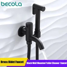 Toilet Portable Black Bidets Bathroom Hand Shower Bidet Toilet Sprayer Hygienic Shower Bidet Tap Wall Mount Bidet Faucet цена Toilet Portable Black Bidets Bathroom Hand Shower Bidet Toilet Sprayer Hygienic Shower Bidet Tap Wall Mount Bidet Faucet цены онлайн