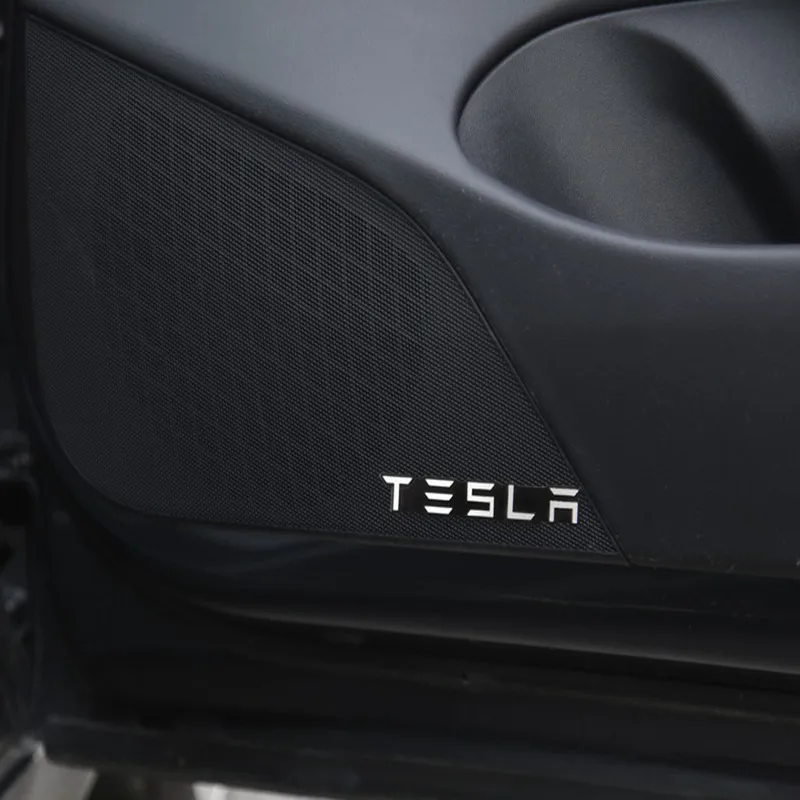 4 шт. декоративные наклейки из алюминиевого сплава для Tesla Model 3 2018 2019|Наклейки