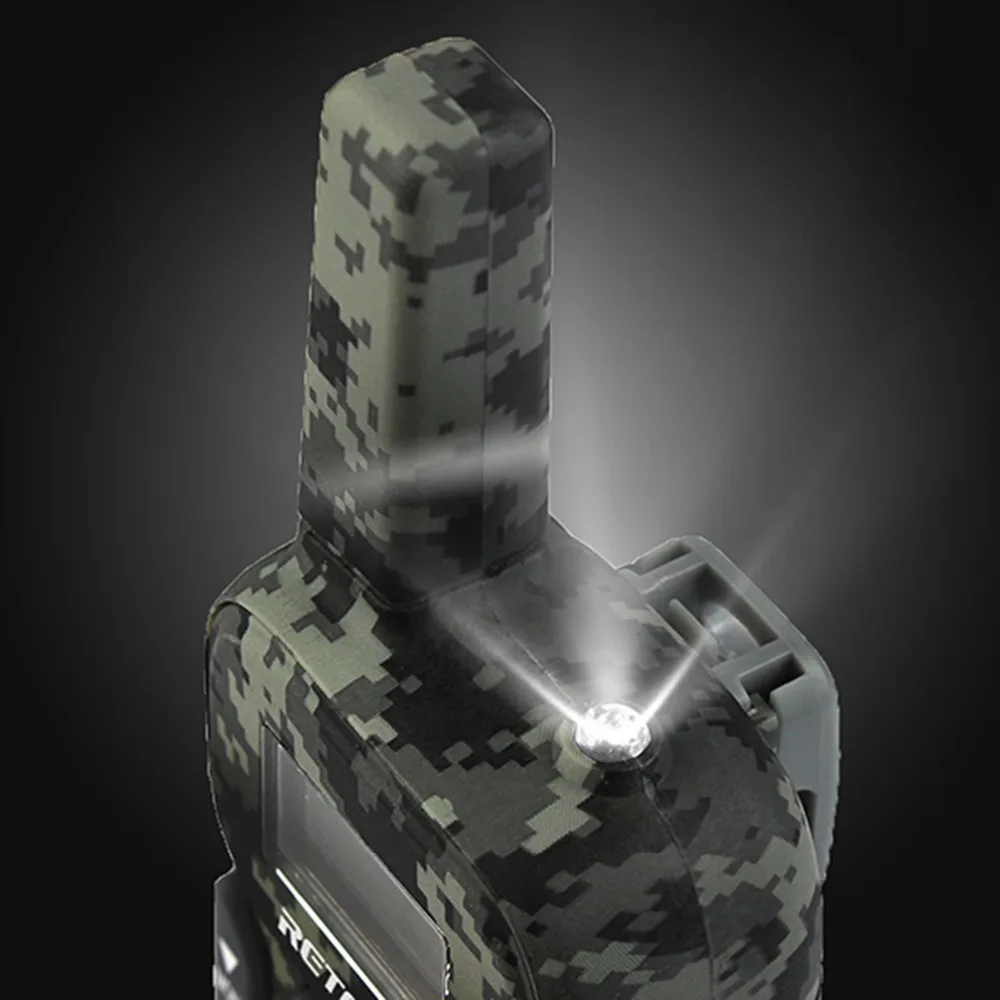 Мини рация Retevis RT33 2 шт. двустороннее радио 0 5 Вт PMR PMR446 FRS VOX фонарик Рождественский
