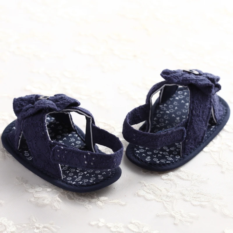Новый Обувь для младенцев новорожденных Обувь для девочек summerl кружевное платье с цветочным рисунком мягкая подошва Обувь для младенцев