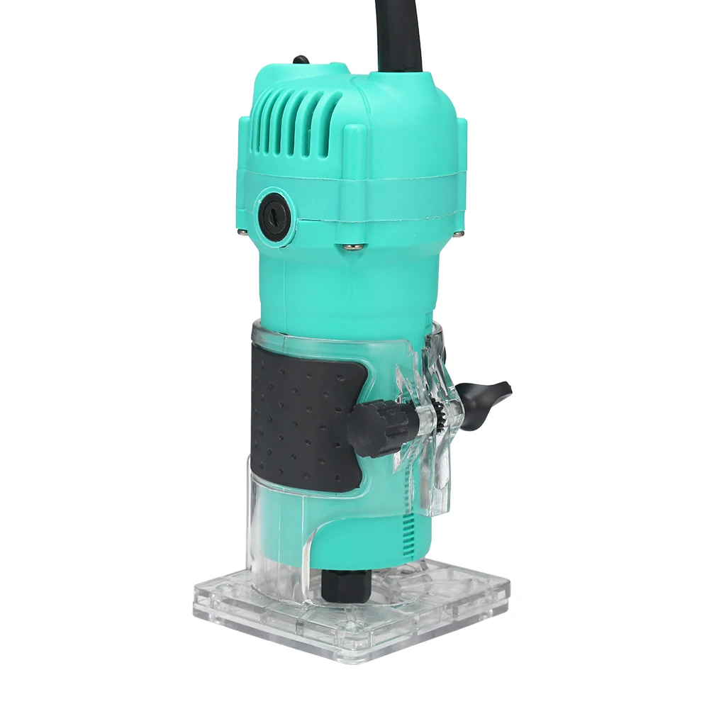 35000rpm Woodworking Electric Hand Trimmer Wood Milling Engraving Slotting Trimming Machine Hand Carving Machine Wood Router