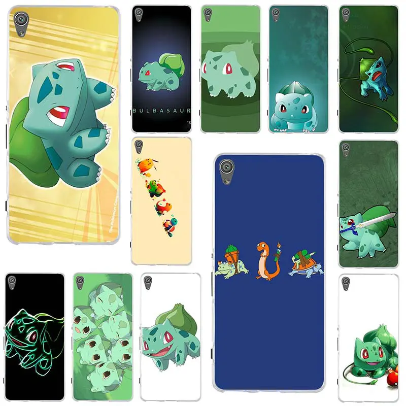 

Hot Pokemons Bulbasaur Soft TPU Cell Phone Cases For Sony Xperia M2 M4 M5 E3 E5 T3 XA Z Z1 Z2 Z3 Z4 Z5 Compact Z5 Premium Clear