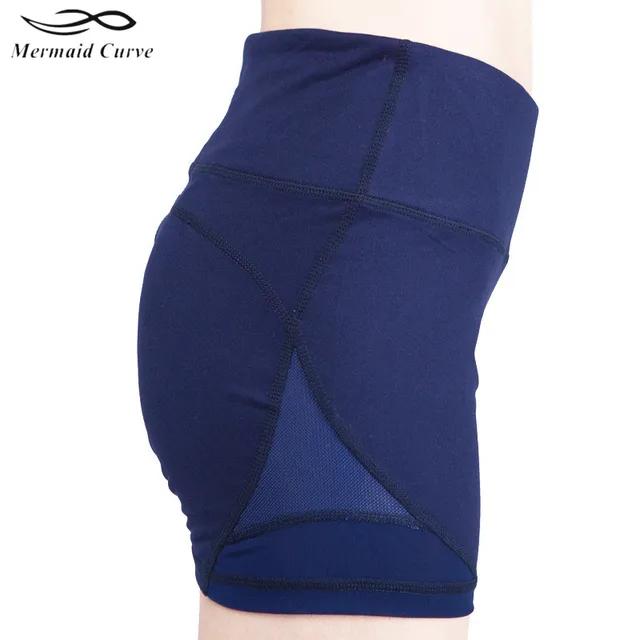 Mermaid Curve Sports Shorts Women’s Sexy Mesh Gym Running Short Tight Breathable Quick Dry Outdoor Sportwear Fitness Yoga Shorts