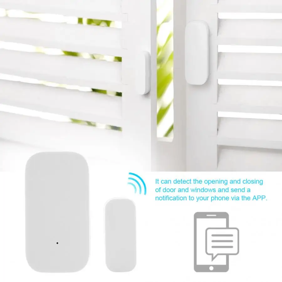 Smart Window Door Sensor Detector Wireless Connection Multi-purpose