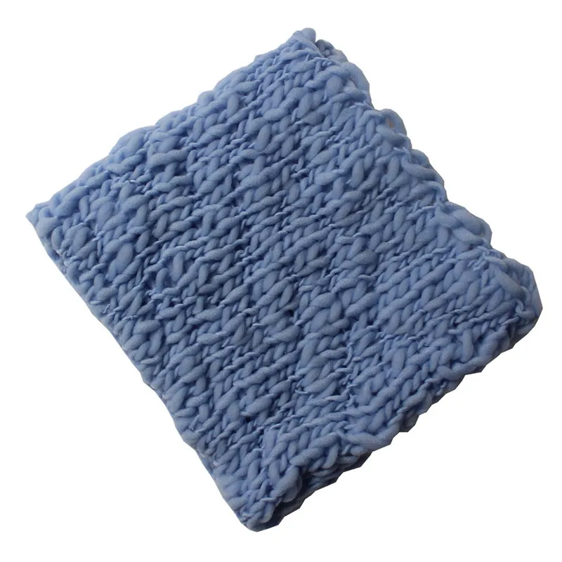 Реквизит для фотосъемки новорожденных одеяло для фотосъемки 55x55 см тканый Квадратный Ковер студийный детский реквизит для фотосессии одеяло s Аксессуары для подушек - Цвет: 6