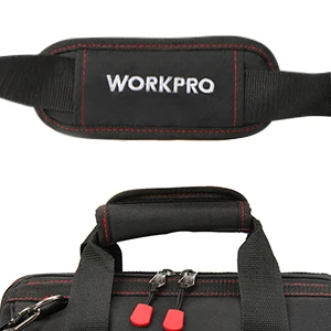  WORKPRO 12 inch Tool Bag 600D Polyester Electrician Shoulder Bag Tool Kits Bag - 33027069867