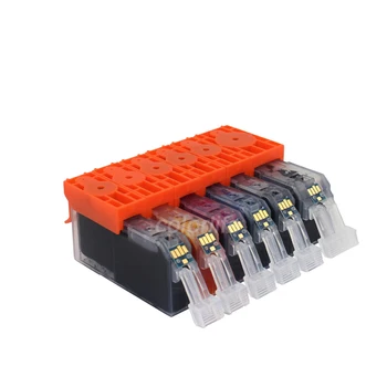 

XIMO Wholesale, factory price,5 sets of 6C MP980 Replacement ink, PGI-520BK CLI-521BK C M Y GY