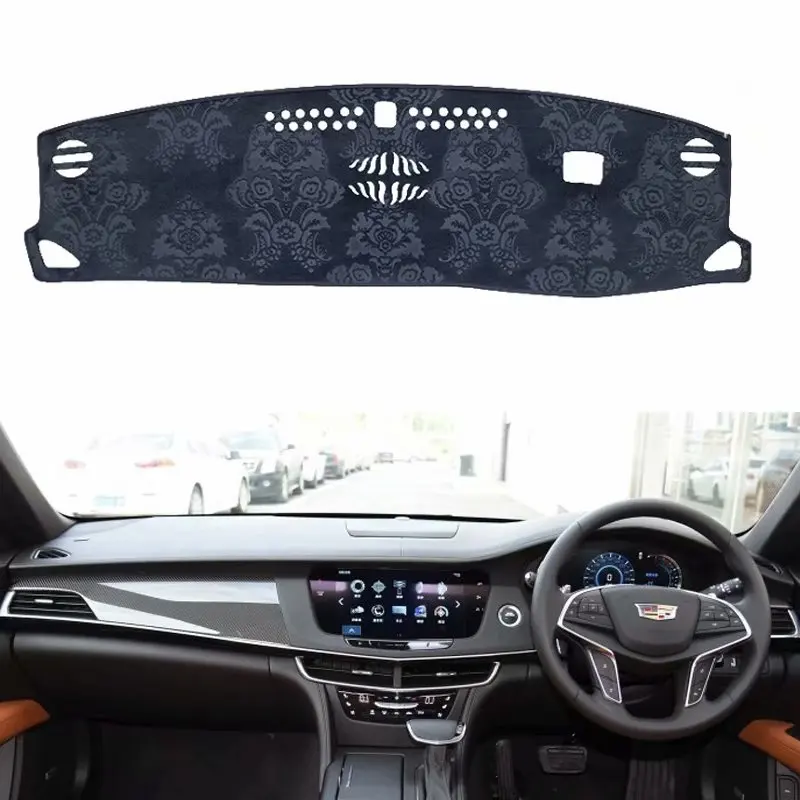 For Cadillac CT6 2016 2017 2018 2019 Flannel Dashmat Dashboard Covers