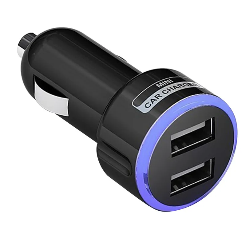 

Quick Charge 2.0 Dual Ports USB Car Charger Compatible Apple Android Devices