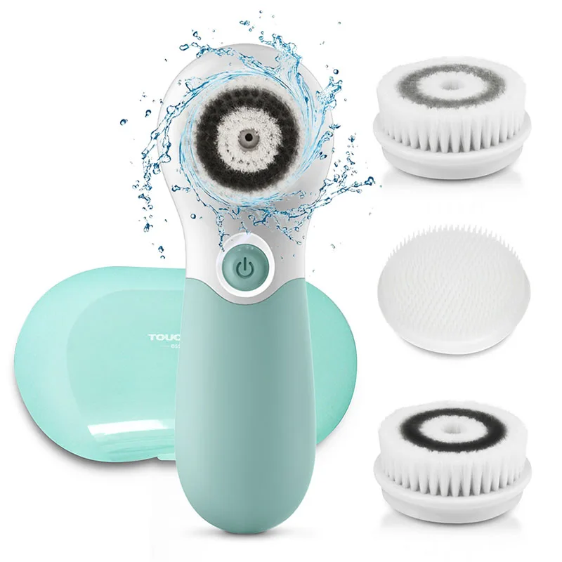 

TOUCHBeauty Waterproof Facial Brush Deep Cleansing Set With 3 Different Spin Brush Head Two Speed Face Cleansing Device