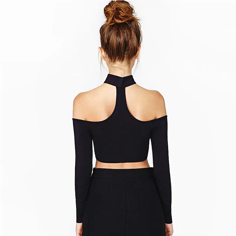 Cropped Longa Mujer Neck Top For Women Strappy Tee