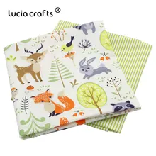 25*25/50*50 см Мультяшные хлопковые лоскутные стеганые ткани DIY шитье ручной работы рукоделие Детские Ткани Швейные аксессуары I0305