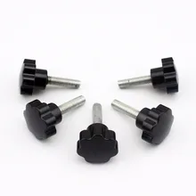 5 шт. M8 x 30 мм с наружной резьбой головка звездообразная зажима вывинчивающейся головки