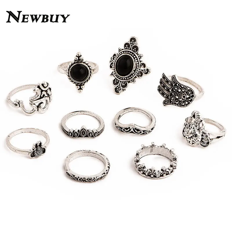 NEWBUY 10 шт./компл. винтажное женское богемное ювелирное изделие с короной