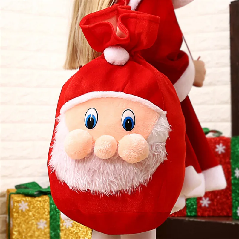 Новинка Высокое качество девушки шоу на Хэллоуин костюмы красная шляпа рюкзак одежда для Санта Клауса Рождество принцесса косплей платье