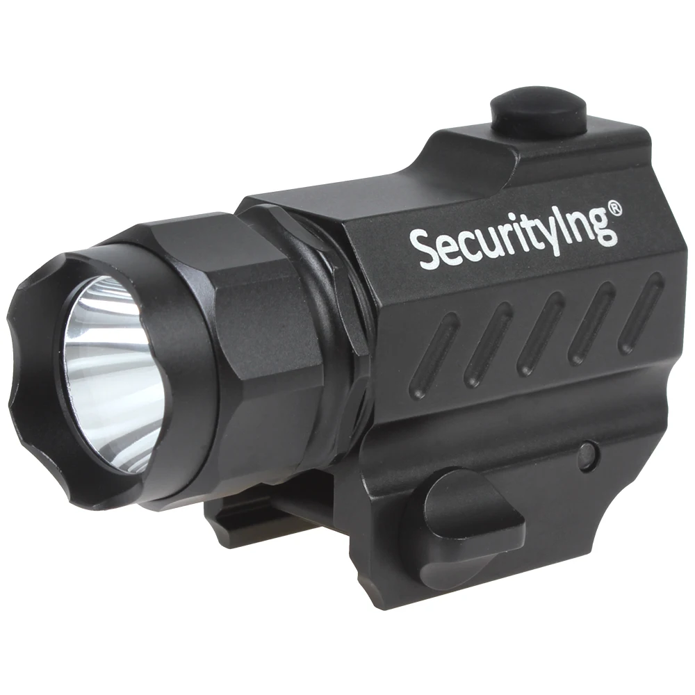 

400LM SecurityIng Mini XP-G R5 LED High Power Gun-Mounted Tactical Flashlight