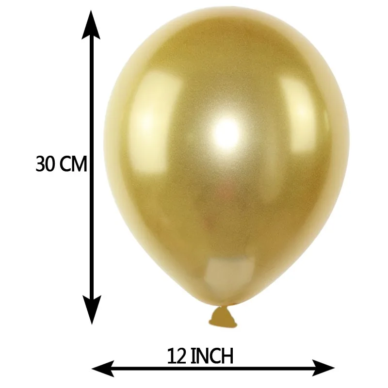 12 дюймов Новые глянцевые толстые Хромированные Металлические цвета жемчужные латексные воздушные шары для свадебного дня рождения Декор надувные воздушные шары баллоны