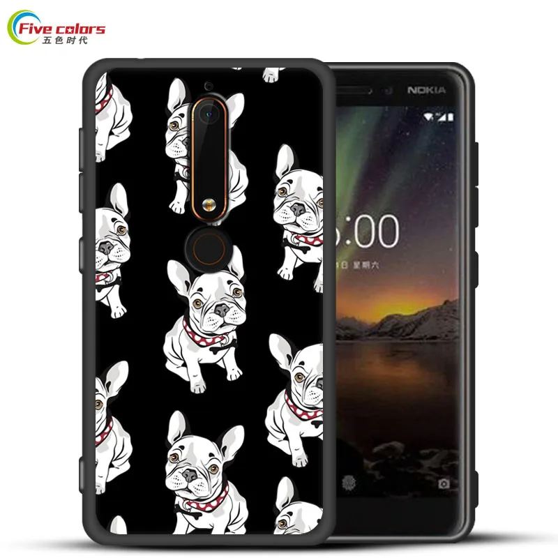 Пять цветов чехол для Nokia 6 2018 противоударный силиконовый 2017 Nokia6 TA-1054 |