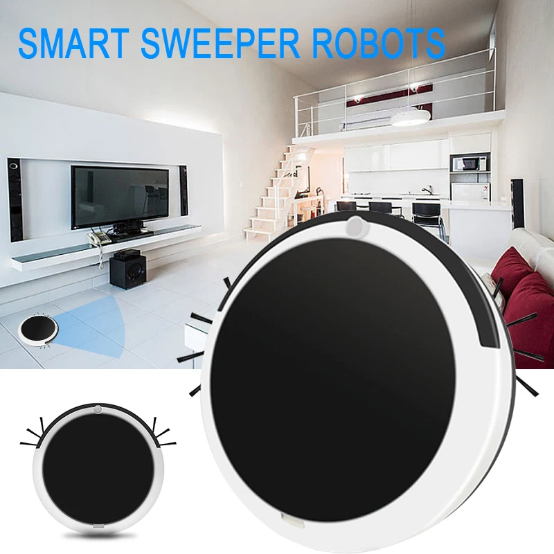 

Smart Vacuum Cleaner Auto Cleaning Robot Auto Sweeping Robot Cordless Carpet Rechargeable Premium 500PA Automatic