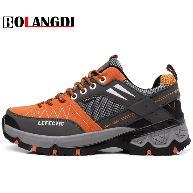 

Bolangdi 2017 New Anti-Slippery Men Hiking Shoes Outdoor Climbing Mountain Hunting Trekking Fishing Brand Hiking Shoes Sneaker