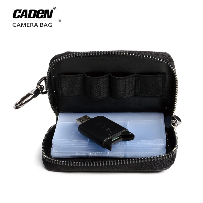 

CADEN Digital Card Case Mutil- functional Storage Bag for CF SD 3DS Card Earphone Data Cable USB Flash Drive Portable Card Box