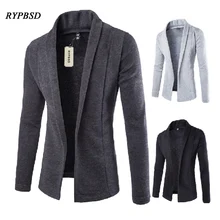 Для мужчин s кардиган свитер осенью внешней торговли прилив Трикотажный кардиган свитер Для мужчин пальто мода Повседневное Свитер с V-образным вырезом Для мужчин