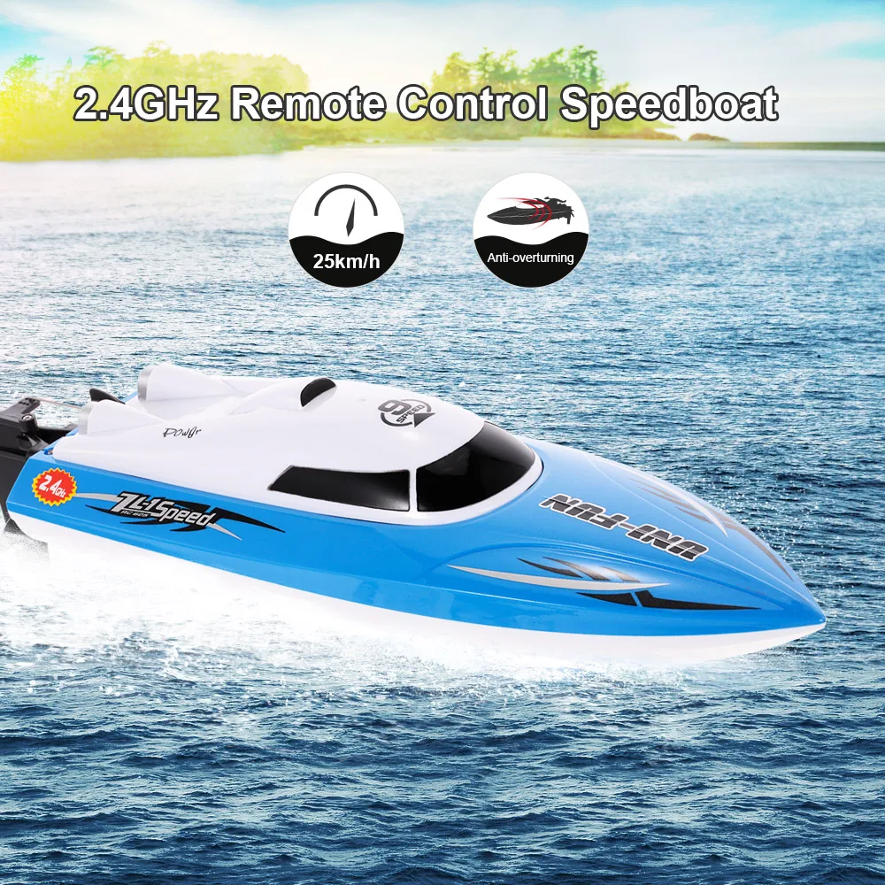 

Goolsky RC Shipping Toys for Children RC Boat Anti-overturning Remote Control Speedboat RC Shipping Boy Gift Kids Hot