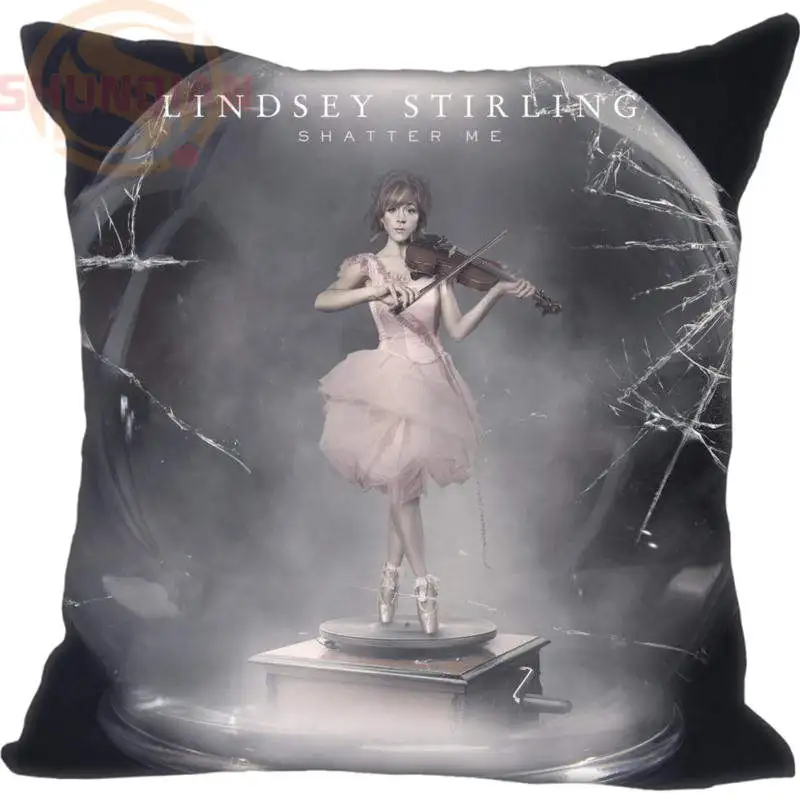

Fashion boutique Custom New Shatter Me Lindsey Stirling painting Square Pillowcase Fashionable Custom Pillowcase Design 40x40cm