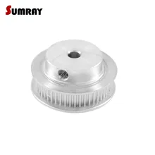 SUMRAY GT2 Timing Pulley Wheel 48T Timing Belt Pulley Bore 5/6/6.35/7/8/10/12mm CNC Belt Pulley 7mm Belt Width Used in Laser pu timing belt coated with apl two types