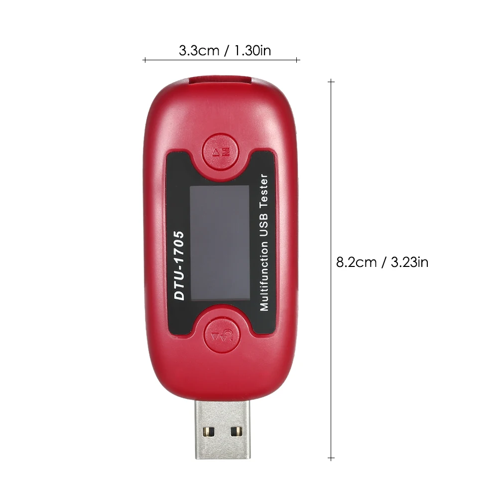 Multi-functional USB Tester Voltmeter Voltage Current Ammeter Power Meter LCD display Compatible with Phone Computer Power bank