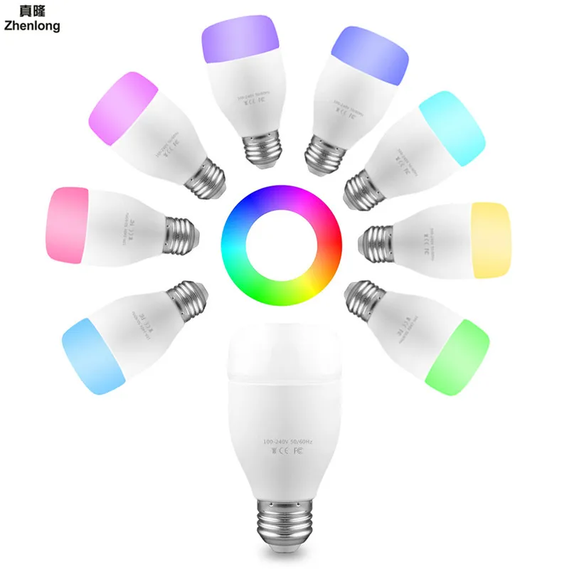 

18 Smds Colorful Intelligent WIFI Home E27 Light Bulb Music Synchronization Holiday Led Fashion Support Voice Control AC110-240V