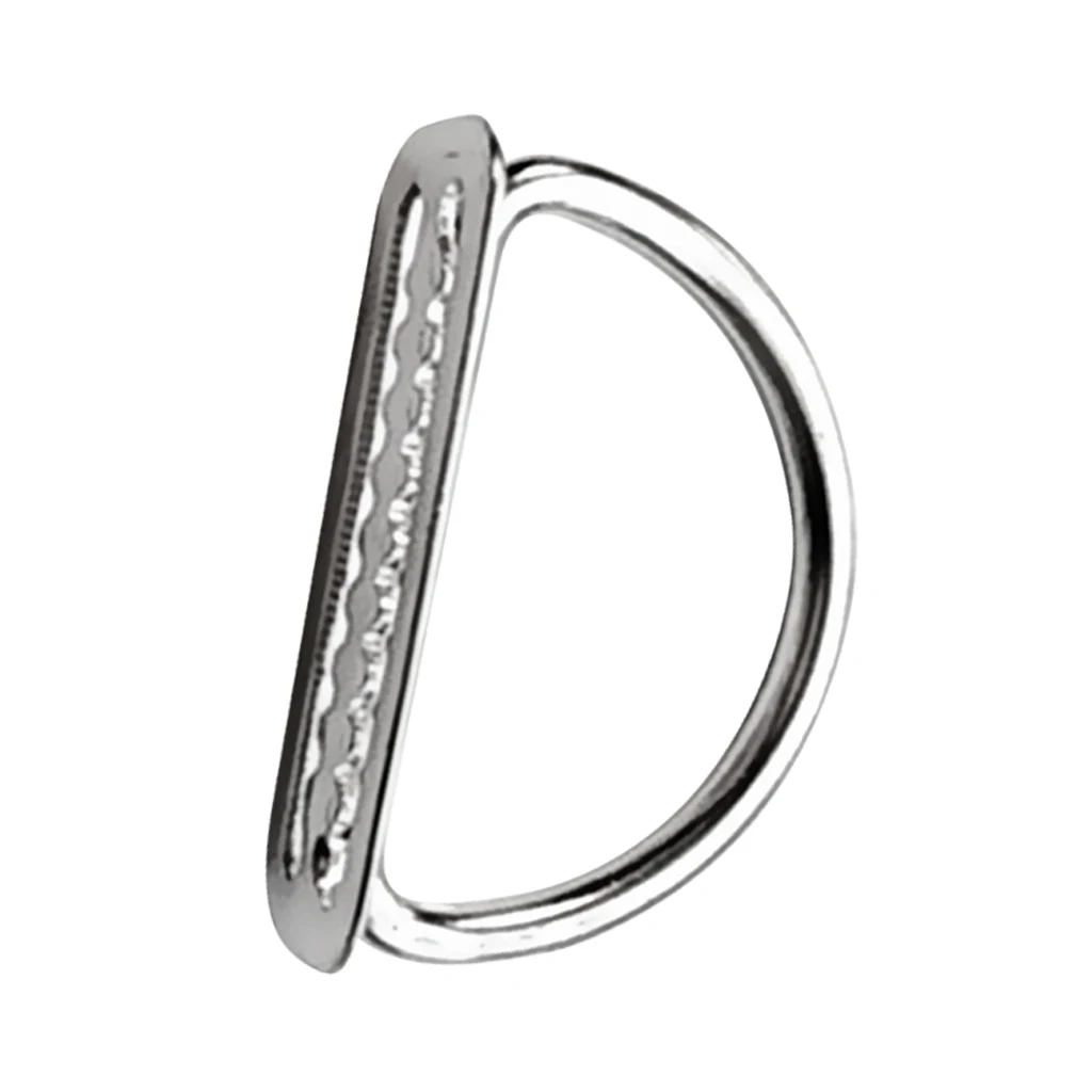 Perfeclan Scuba Diving Dive Stainless Steel Weight Belt Keeper Stopper Slider with D-ring Scuba Diving Weight Belt Keeper 