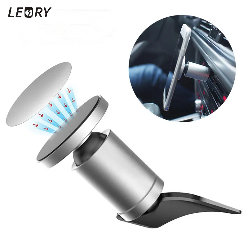 

Universal 360 Rotating Magnetic Portable Car Mobile Phone Holder CD Port Slot Adjustable Memory Curved For iPhone For Samsung