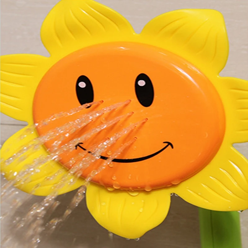 Детский смеситель для душа с подсолнухом|water toys|kids bathtoys for water |