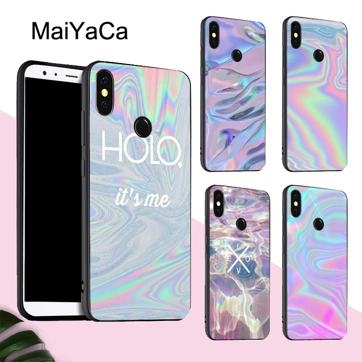

MaiYaCa Holographic Trippy Case For Xiaomi Redmi Note 5 Plus Mi 8 Lite 9 6X Note 7 Case Redmi 4X 6A 6 Pro S2 Mix 2s Max 3 Cover