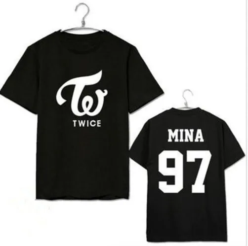 Футболка с коротким рукавом TWICE Lim Na Yeon MOMO Tzuyu Mina женская уличная футболка | Женская