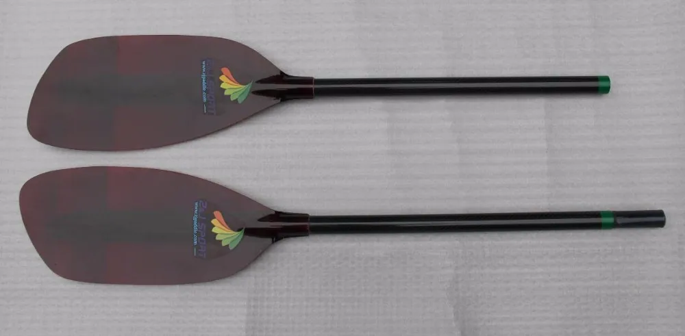 Red Fiber Translucent Blade Whitewater Paddle With Straight Carbon Shaft-13