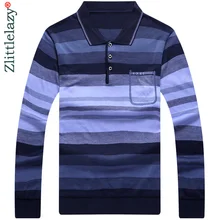 Брендовая рубашка поло с длинным рукавом, мужская полосатая приталенная рубашка, мужские рубашки поло, мужские рубашки, рубашки поло, рубашка Джерси, одежда 86701