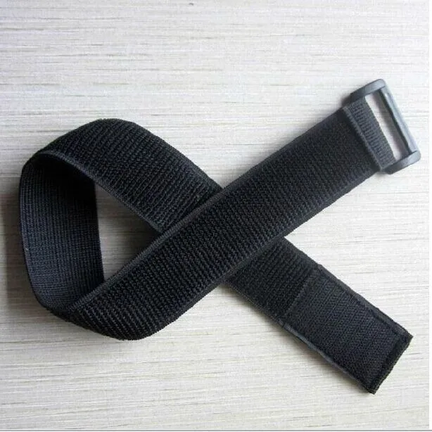 

Free shipping 10pcs 2.5cm x 60cm nylon self adhesive elastic strap tapes with plastic buckle sticky Hook Loop cable ties