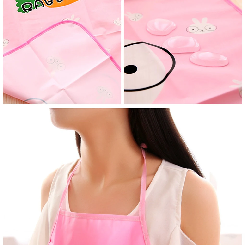 Anti-wear Anti Fouling Cooking Kitchen Restaurant Bib Apron With Pockets Cooking Baking Aprons Kitchen Women Lady Restaurant