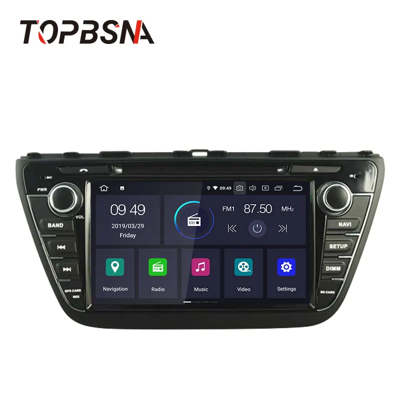 Best TOPBSNA Android 9.0 2 Din Car DVD Player For Suzuki SX4 S-Cross 2014 2015 2016 GPS Multimedia Navigation Bluetooth Video Stereo 1 Best TOPBSNA Android 9.0 2 Din Car DVD Player For Suzuki SX4 S-Cross 2014 2015 2016 GPS Multimedia Navigation Bluetooth Video Stereo 1