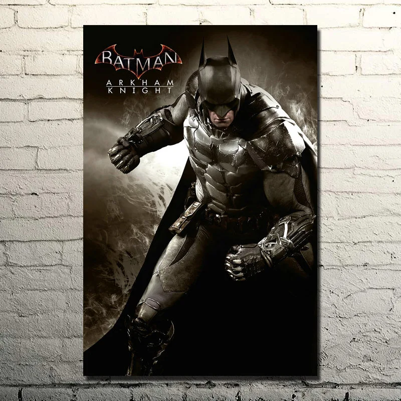 Шелковый постер Batman Arkham Knight Origins огромный с принтом 13x20 32x48 декор для спальни Vedio Game