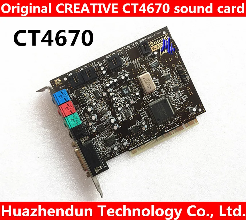 Оригинальная креативная звуковая карта CT4670 PCI 4 1 с поддержкой xp/win7 работает